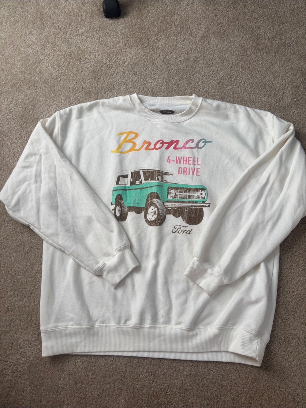 Ford Crewneck Sweatshirt with Bronco Graphic
